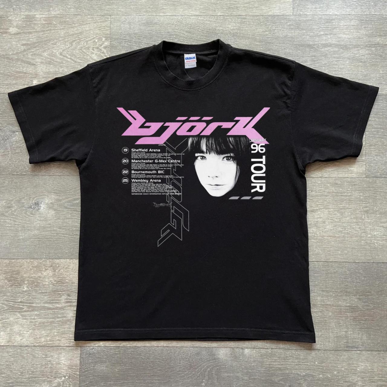 Bjork Debut 1996 Tour 90s Music T shirt * Gildan | Depop