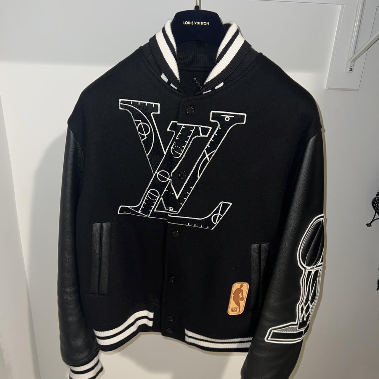 Louis Vuitton x NBA Leather Basketball Jacket size 52 - Depop