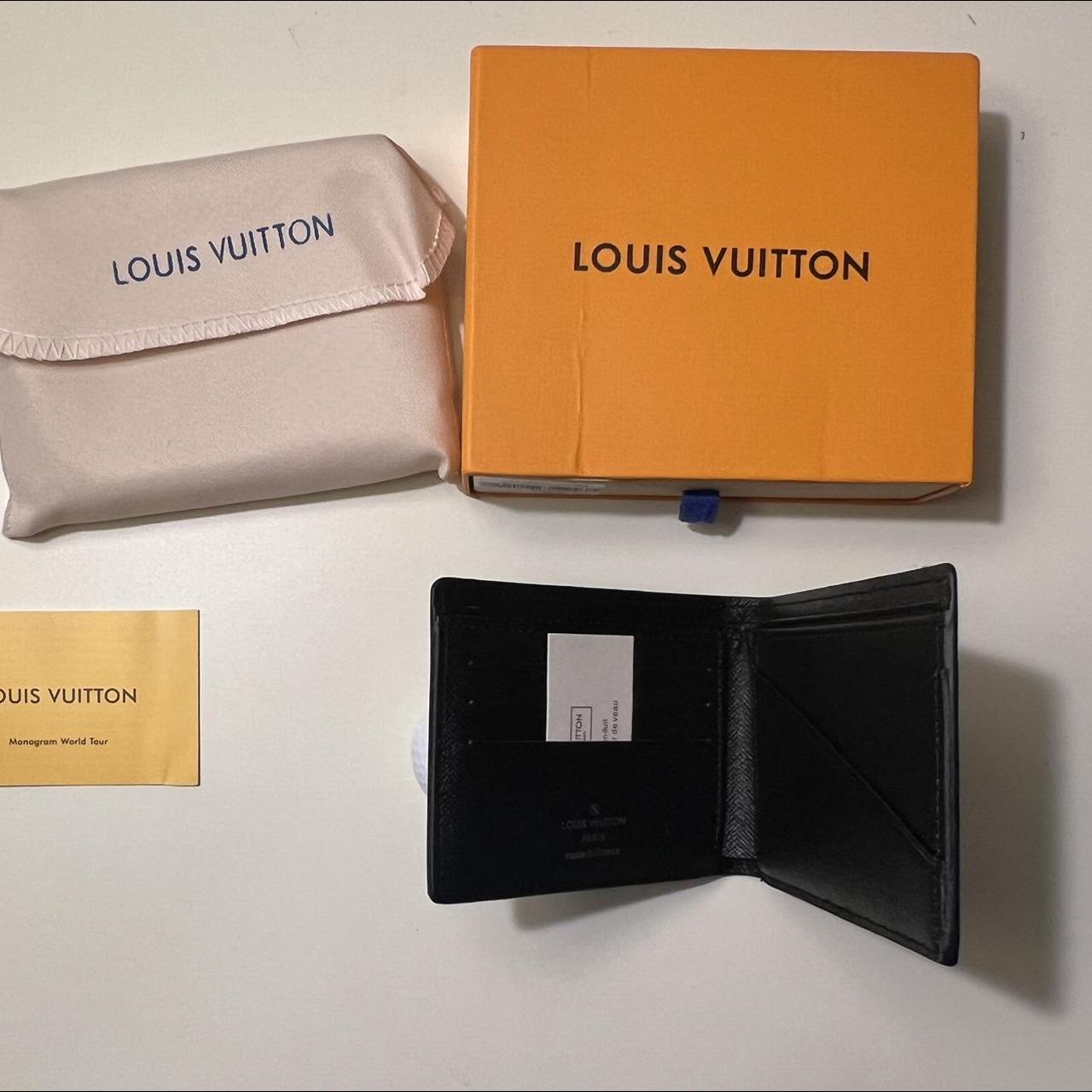Louis Vuitton Monogram Eclipse Slender Wallet Mens. - Depop