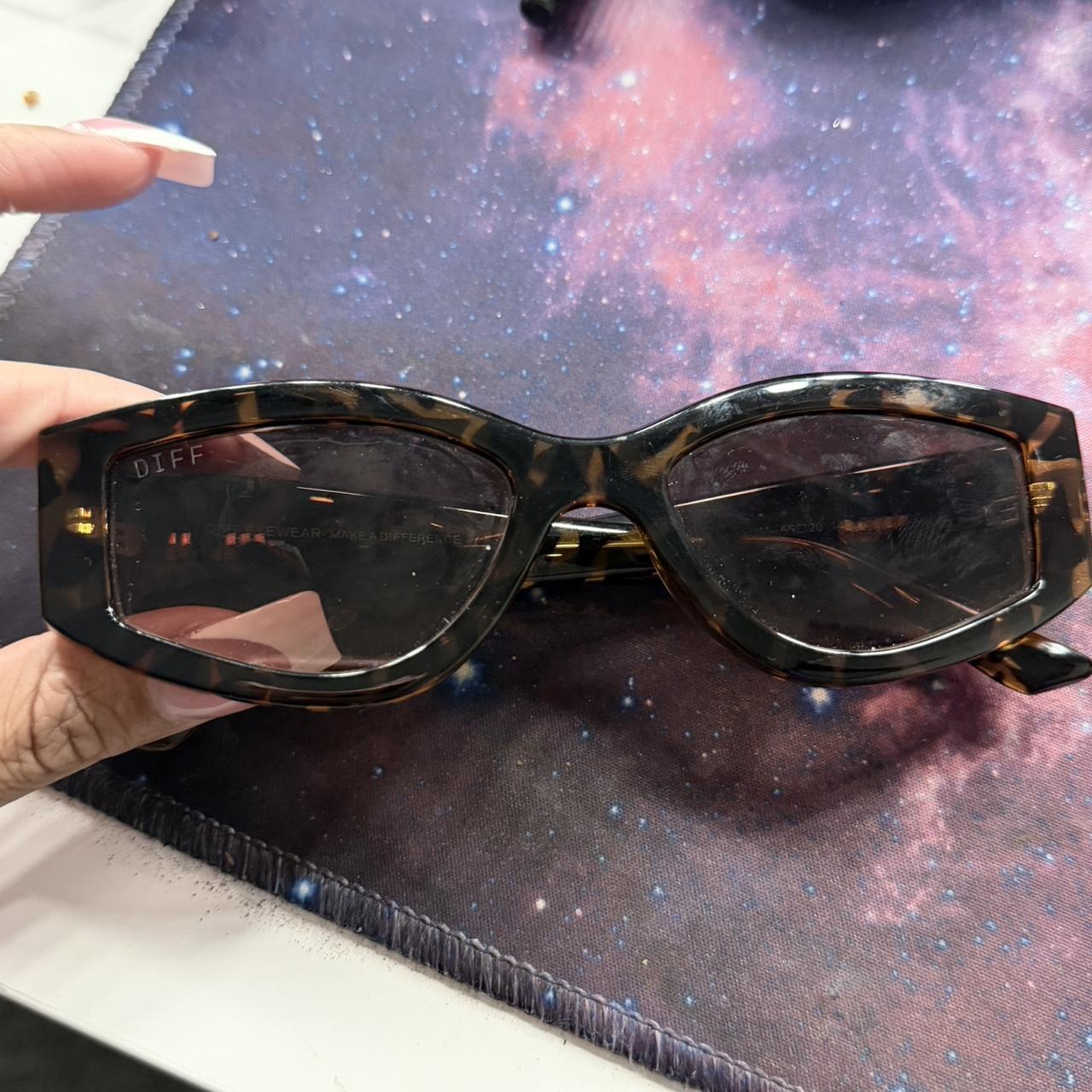 DIFF Women's Sunglasses - Brown/Black – Diff Kai … - image 1