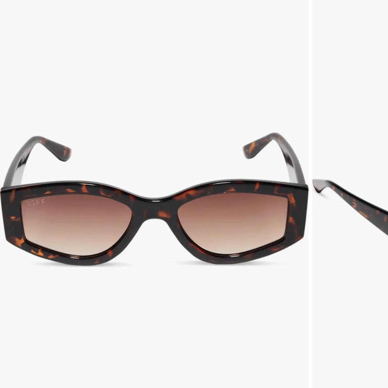 DIFF Women's Sunglasses - Brown/Black – Diff Kai … - image 6