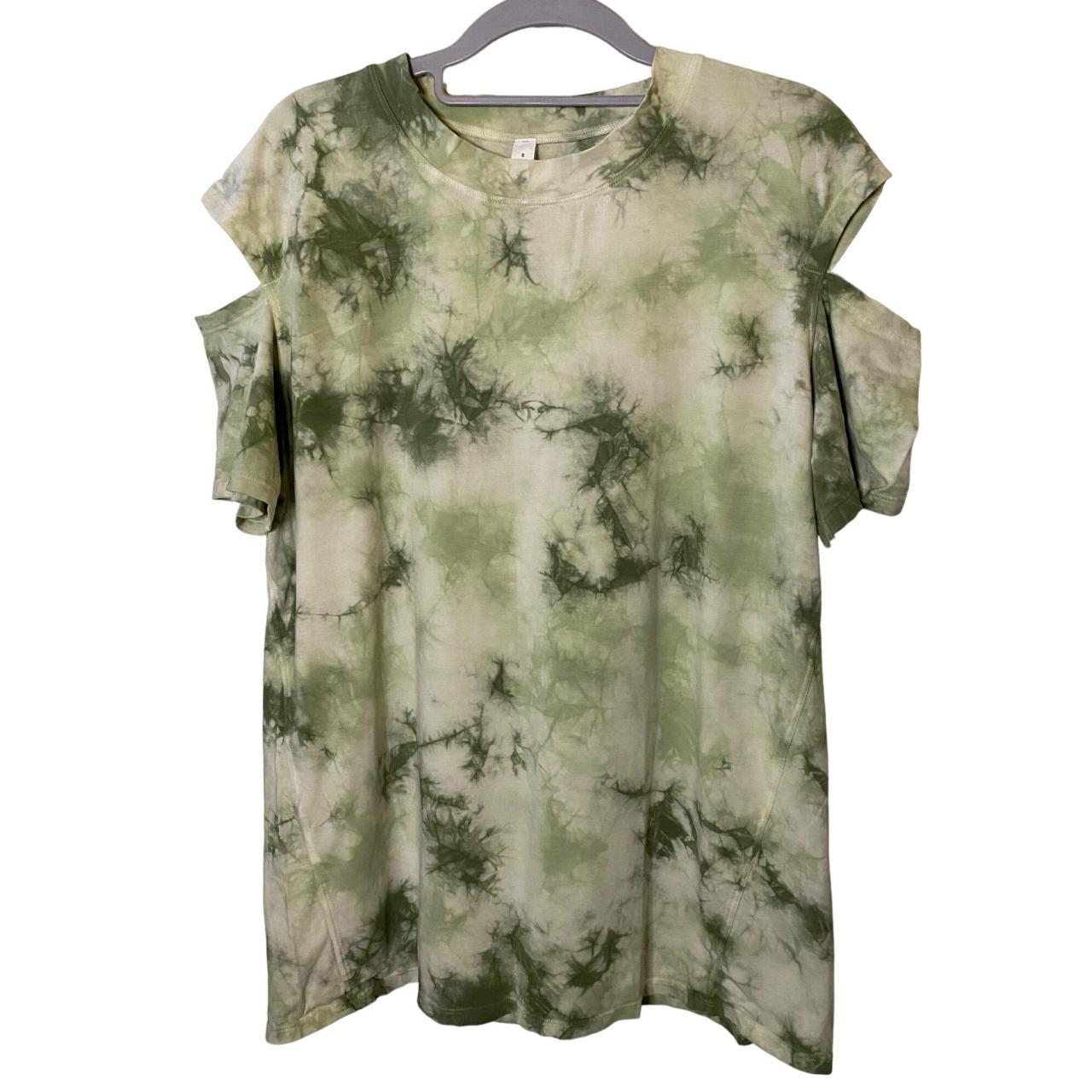 lululemon LA ALL YOURS CUT-OUT SHORT SLEEVE Camo Wash Willow Green
