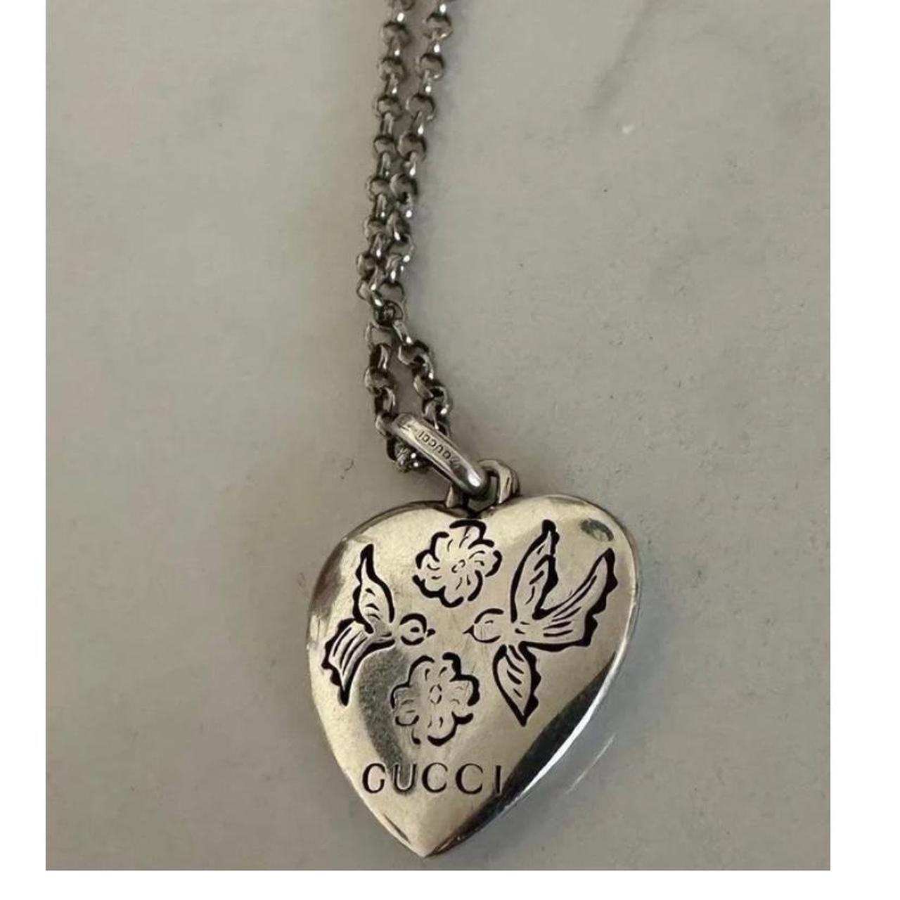 Shop Amrita Heart Baguette Diamond Necklace Set in 18K White Gold Online
