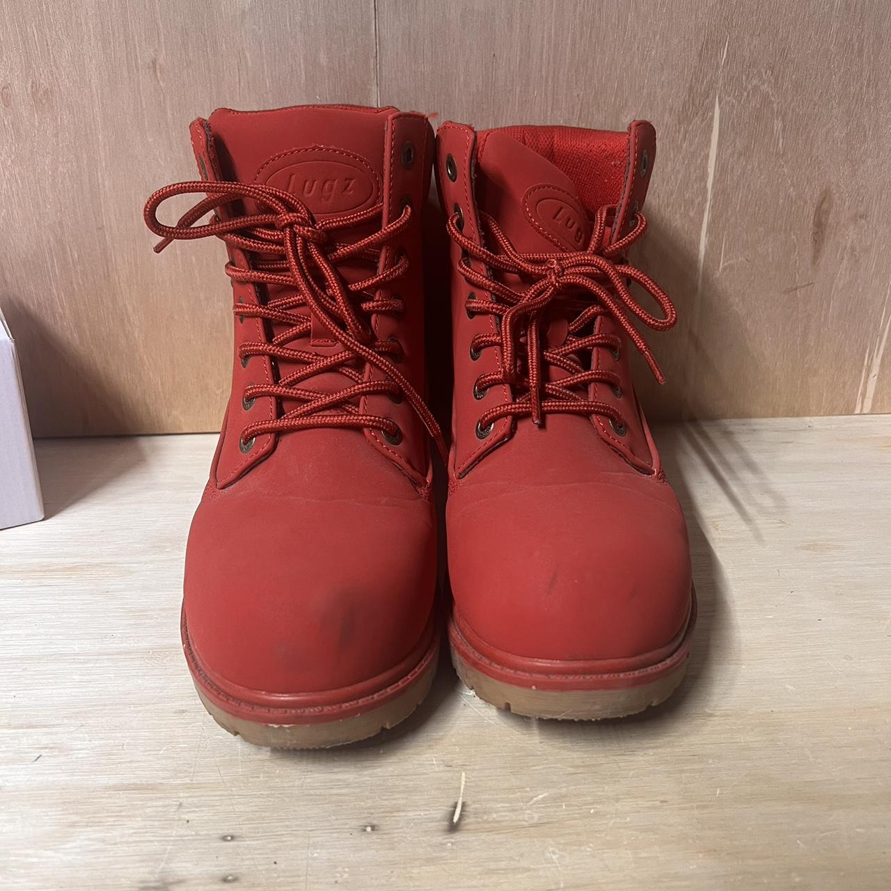 Mens red lugz boots best sale