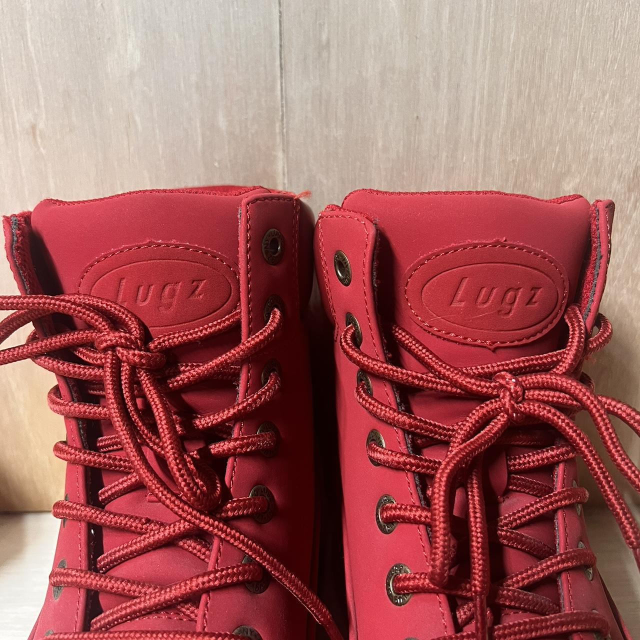 LUGZ Red CONVOY LACE UP MEN S BOOTS SZ 8.5