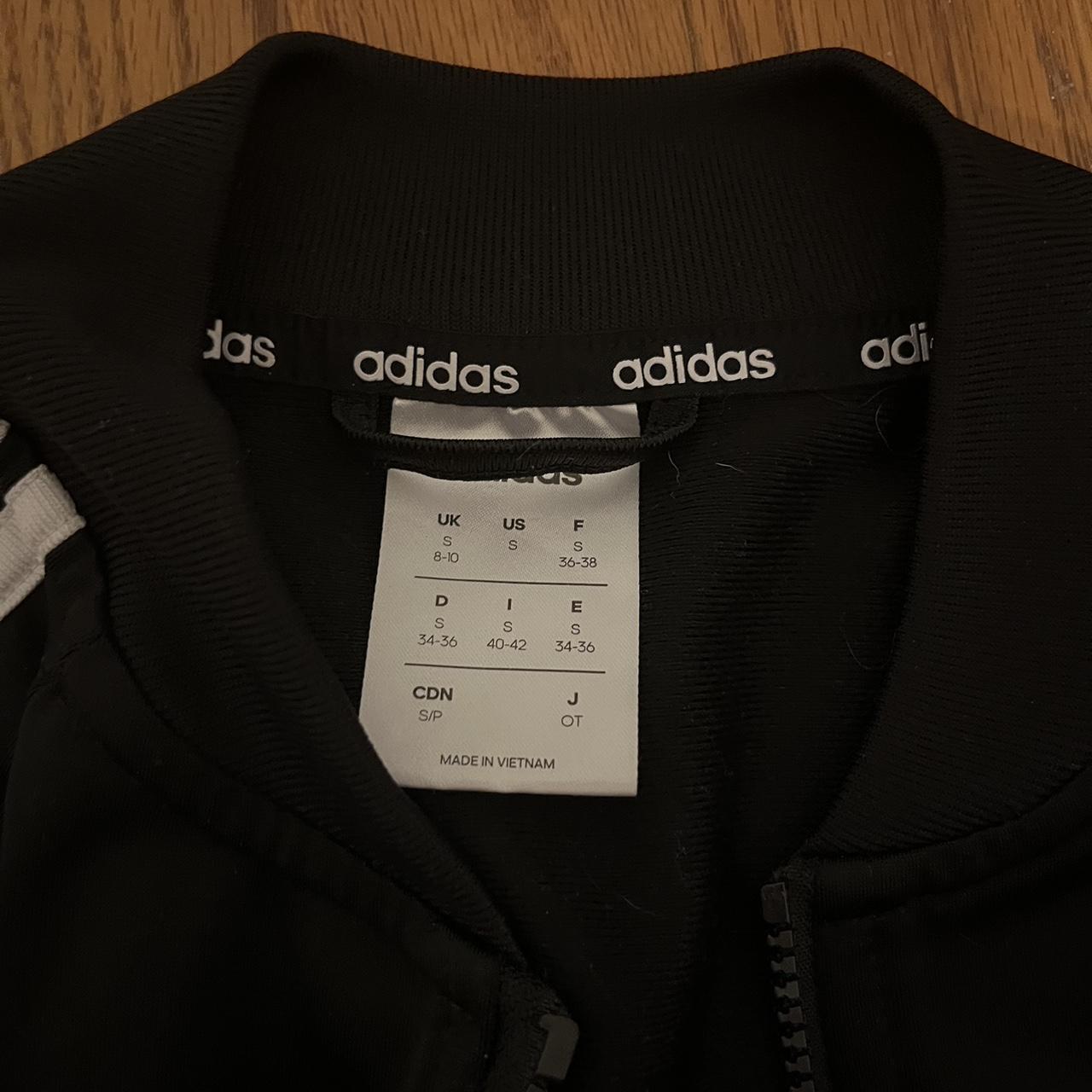 Adidas zip up Hoodie Size small - Depop