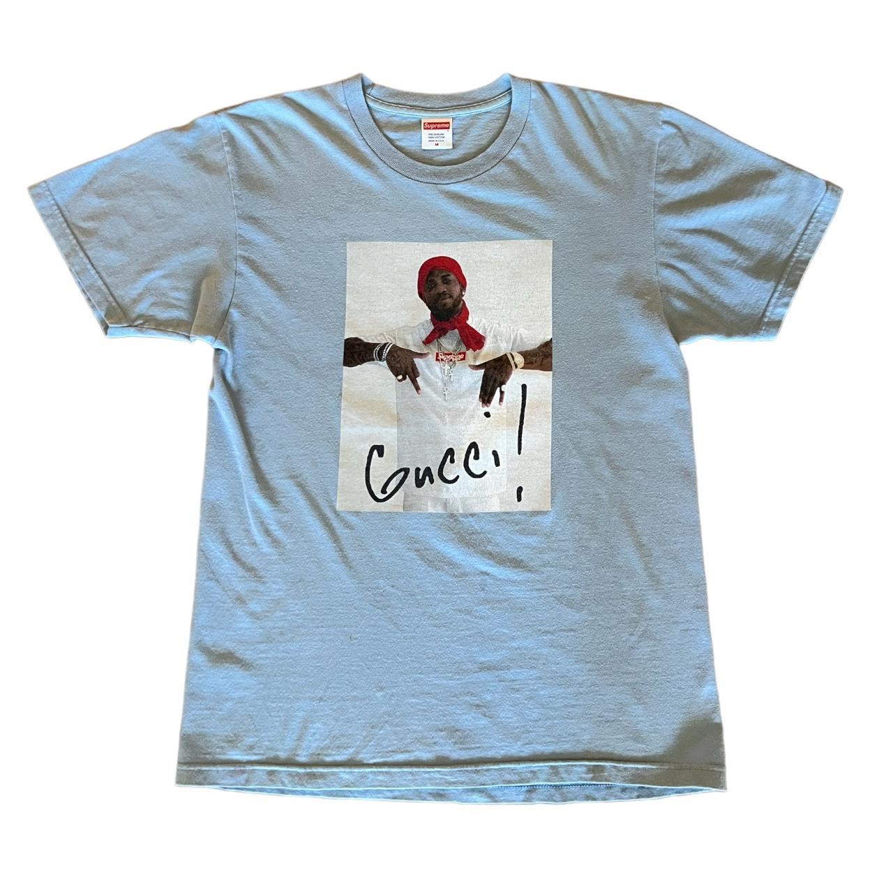 SUPREME GUCCI MANE PHOTO T-SHIRT Black Size XL