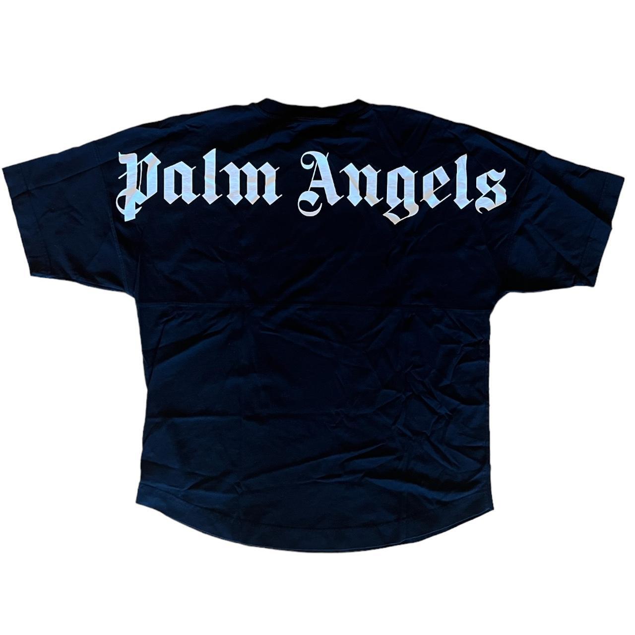 Palm Angels Short Sleeve Classic Logo T-shirt (Blue - Depop