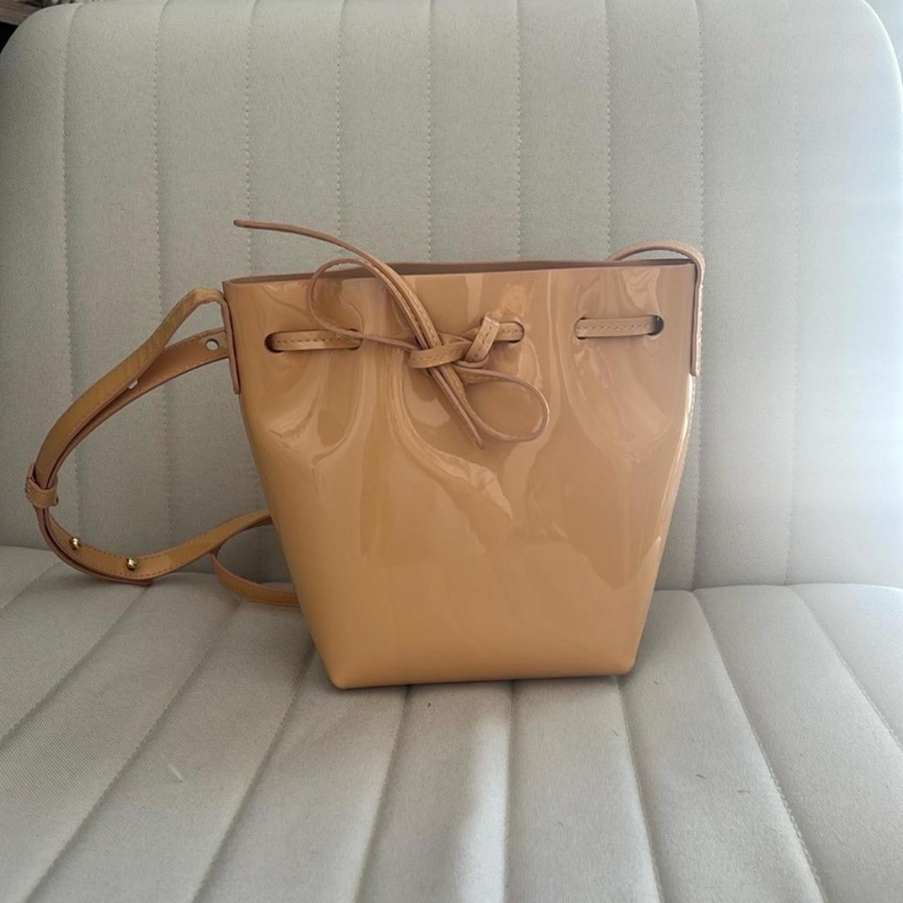 Mansur gavriel patent bucket bag on sale