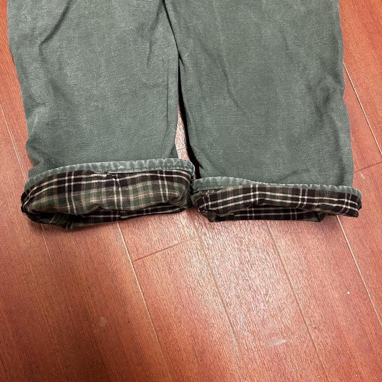 Vintage blanket lined carhartt pants olive green... Depop