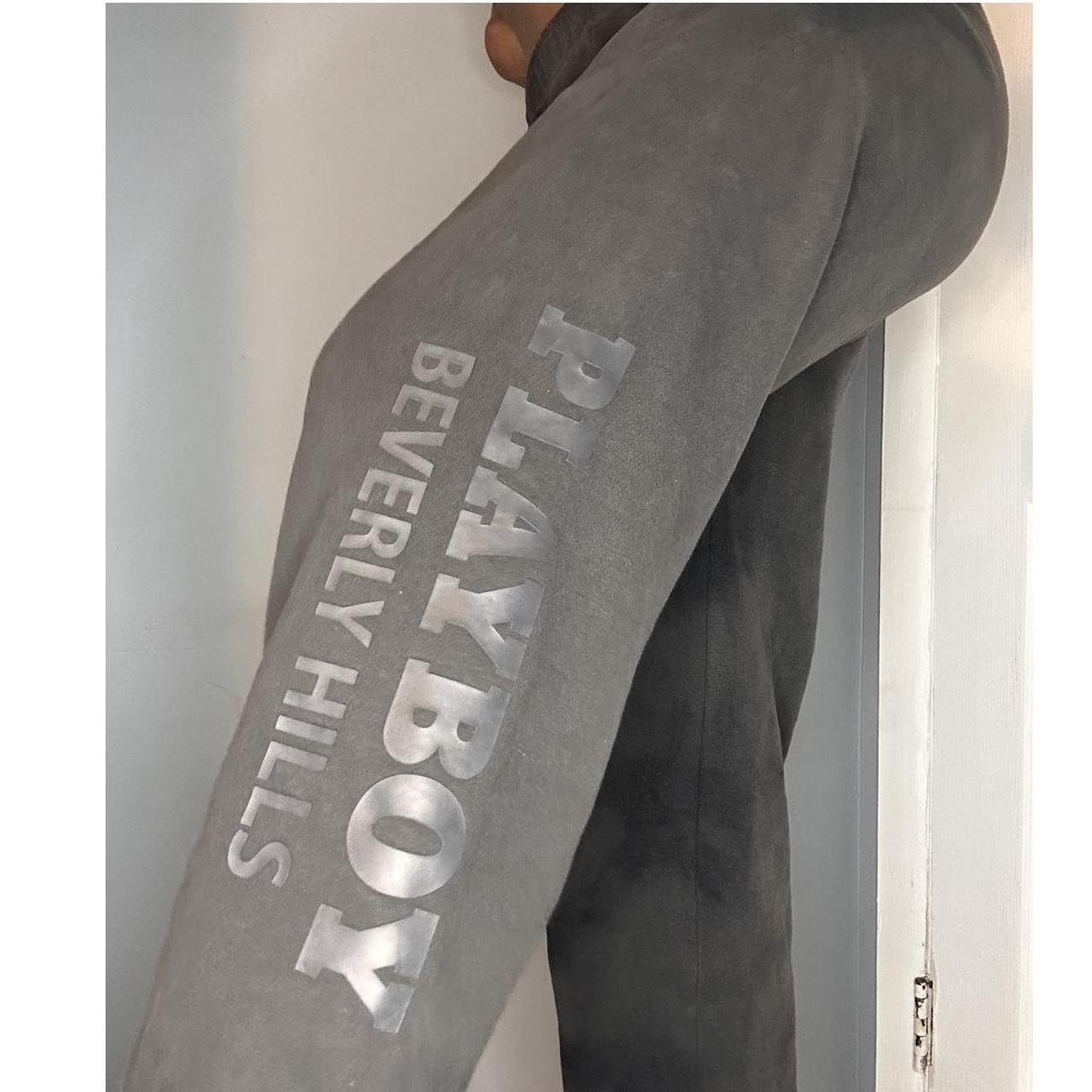 Gray playboy online sweatpants