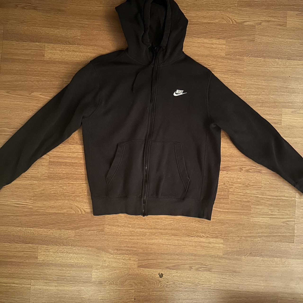 zip up black nike jacket