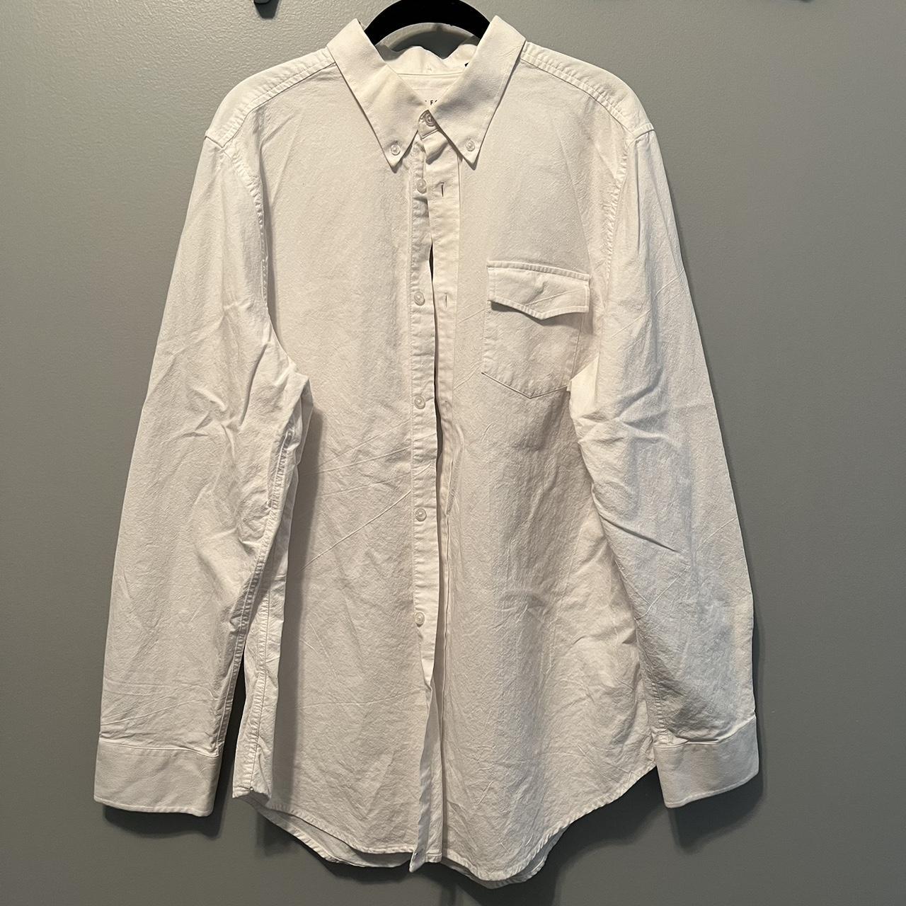 White Five Four Button Down Shirt, Size: Large - Depop