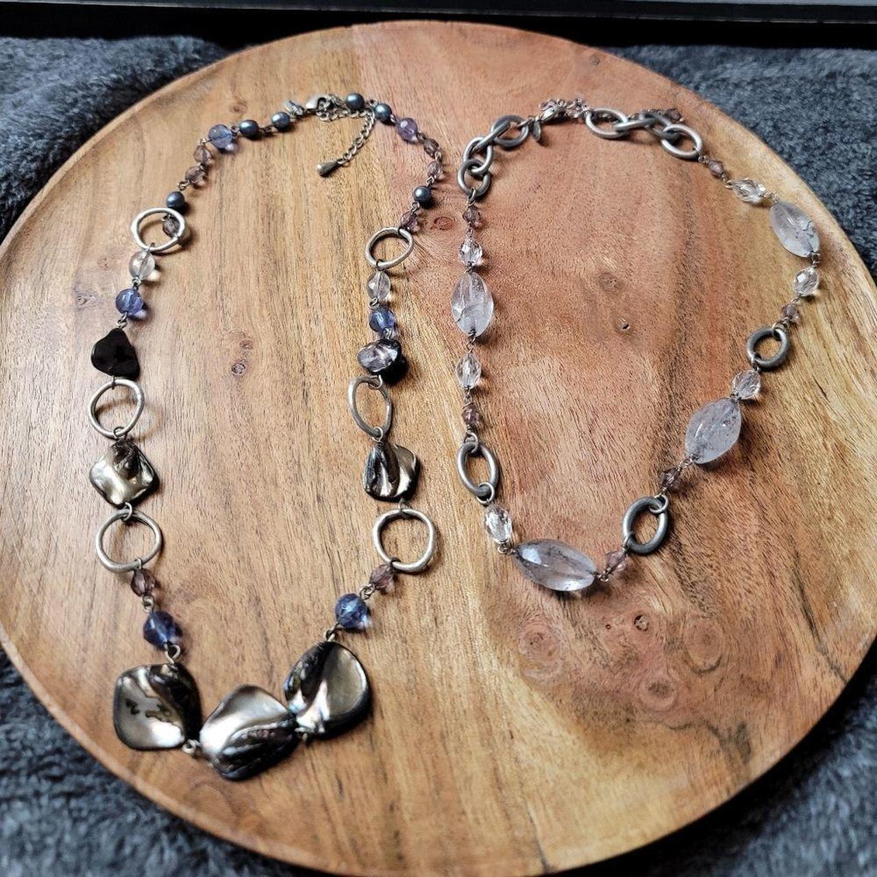 Lia sophia necklace sale silver circles