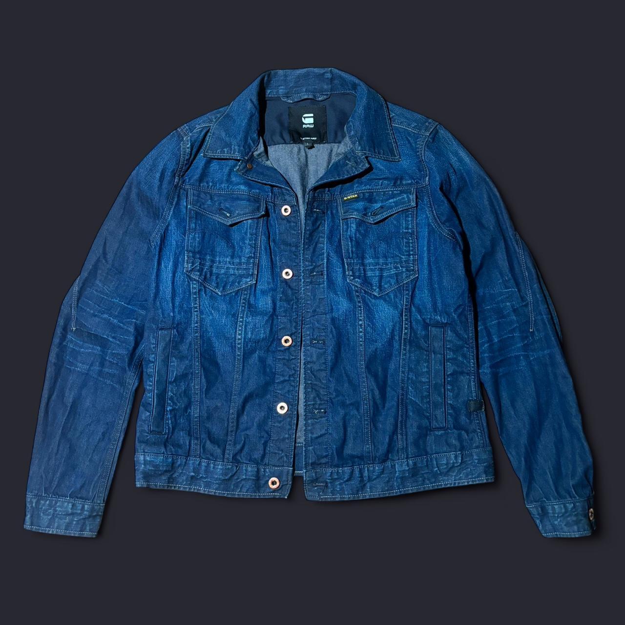 G-Star Men's Jacket Blue/Navy L – G-Star RAW denim jacket