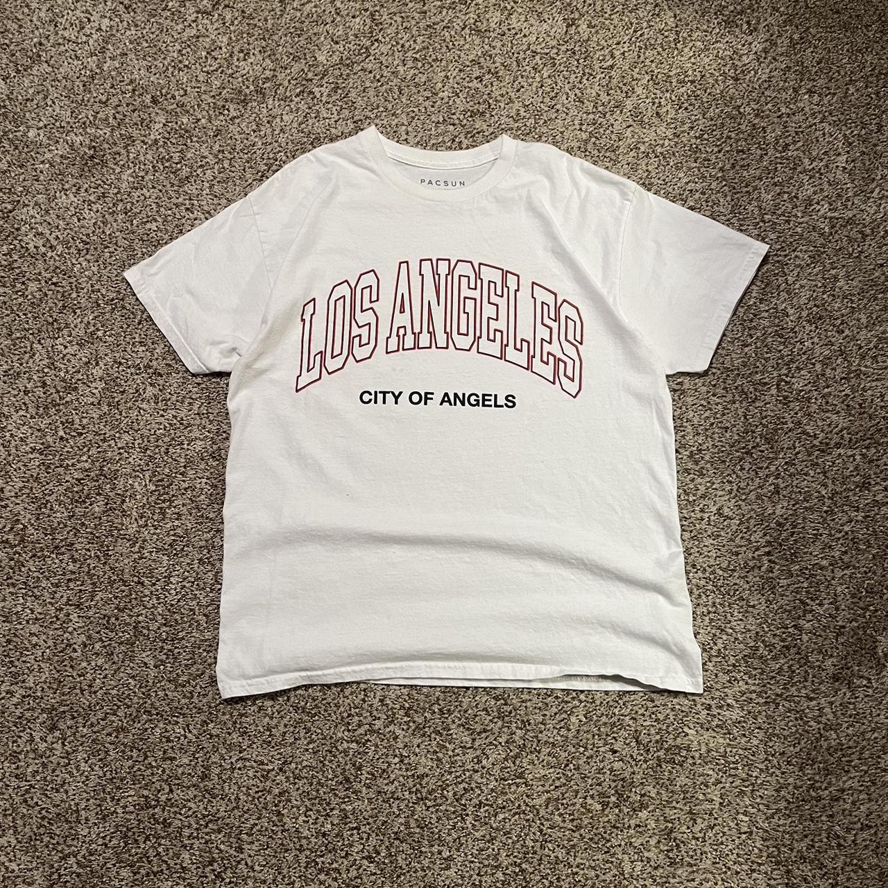 PacSun white and red Los Angeles city of angels