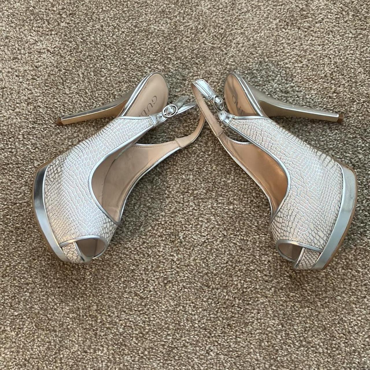 Guess Glenisa Slingback Peep Toed Platform Stiletto Depop