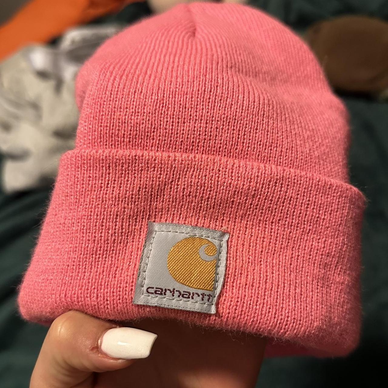 Pink toddlers carhartt hat beanie