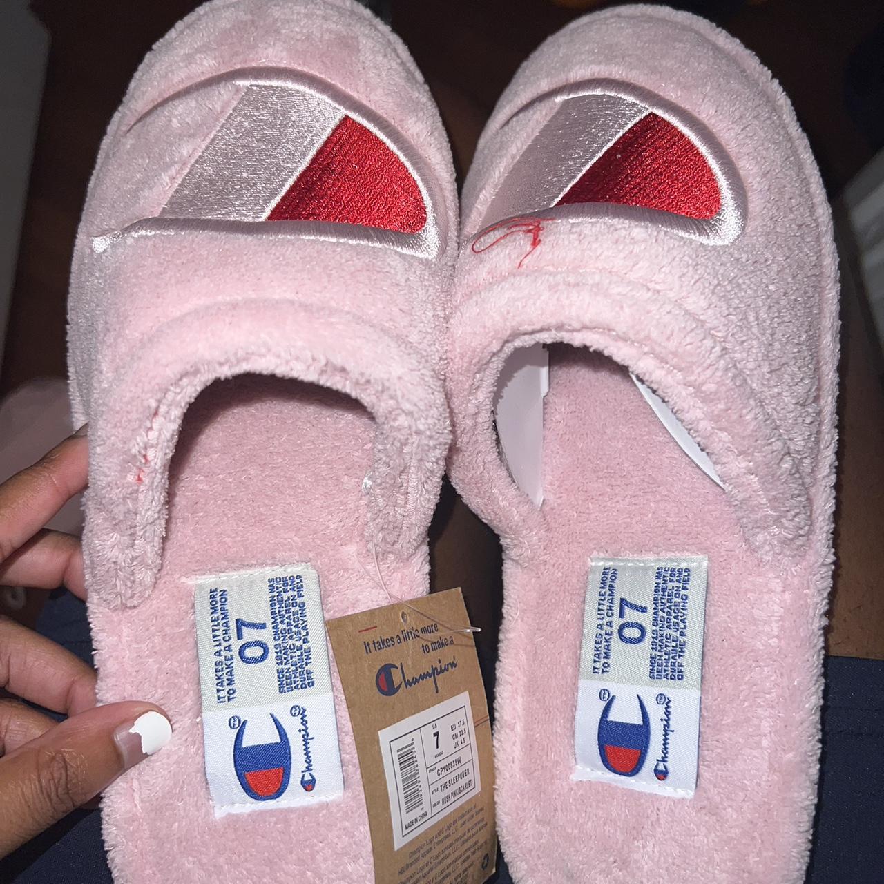 Champion best sale slippers pink