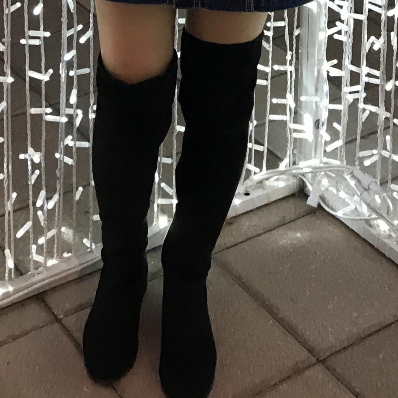 Black over the knee boots sales charlotte russe