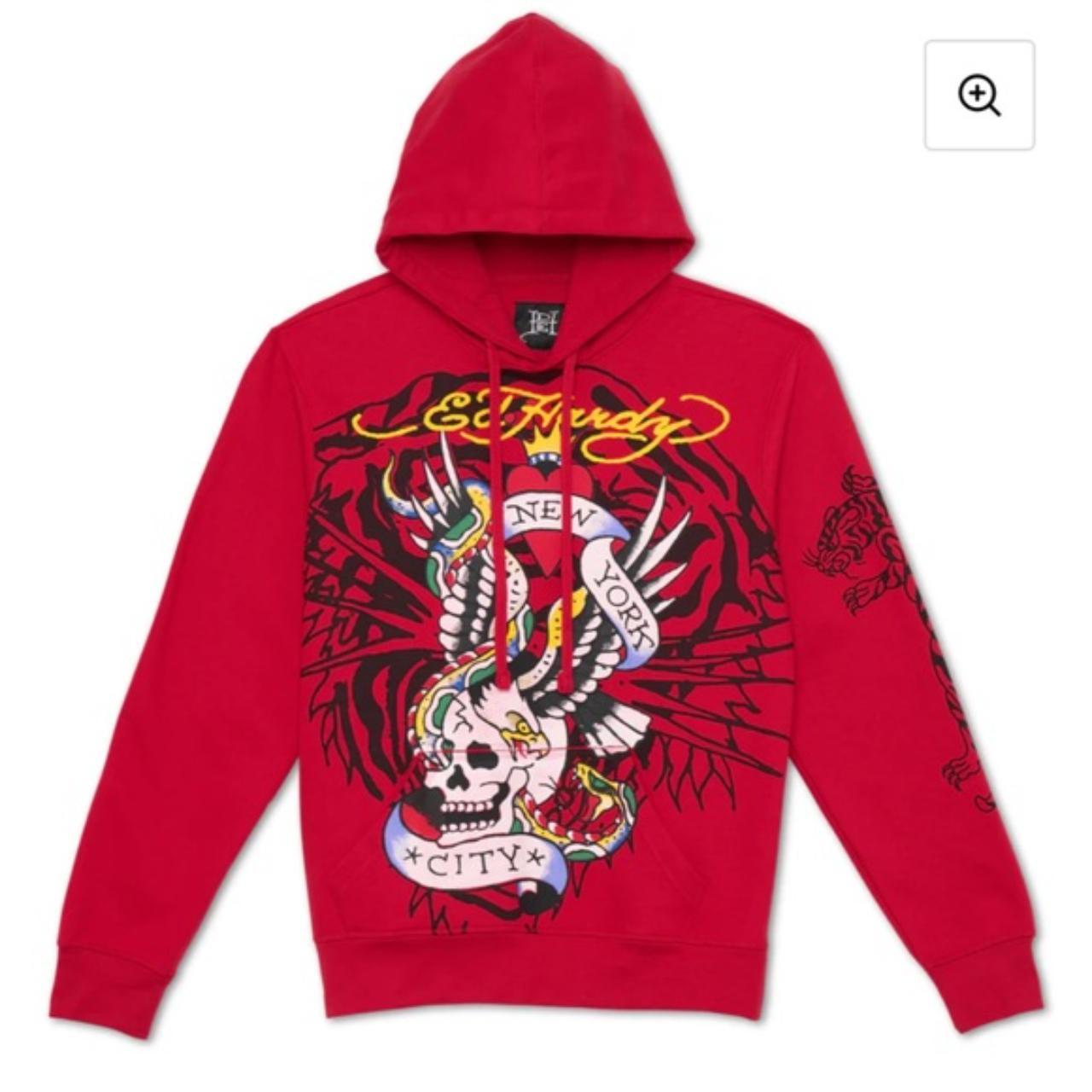 NWT Ed Hardy NYC Eagle Skull Hoodie New with tags.... - Depop