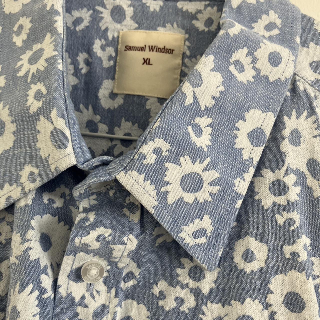 Smart short sleeve Samuel Windsor linen shirt XL for... - Depop