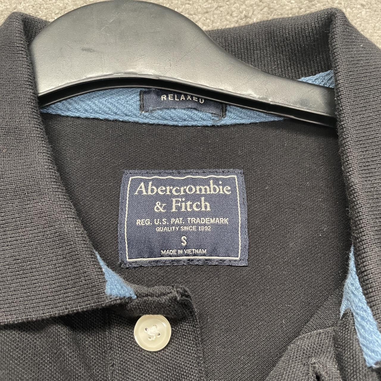 Abercrombie & fitch polo shirt black - Depop