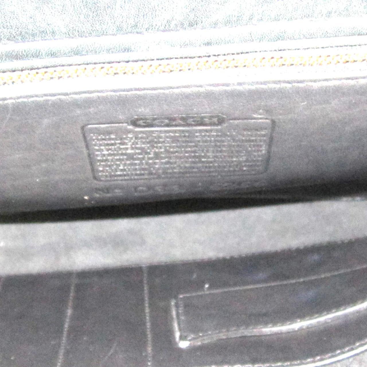 Vintage Coach Black Leather Unisex Bag. 16 inches... - Depop