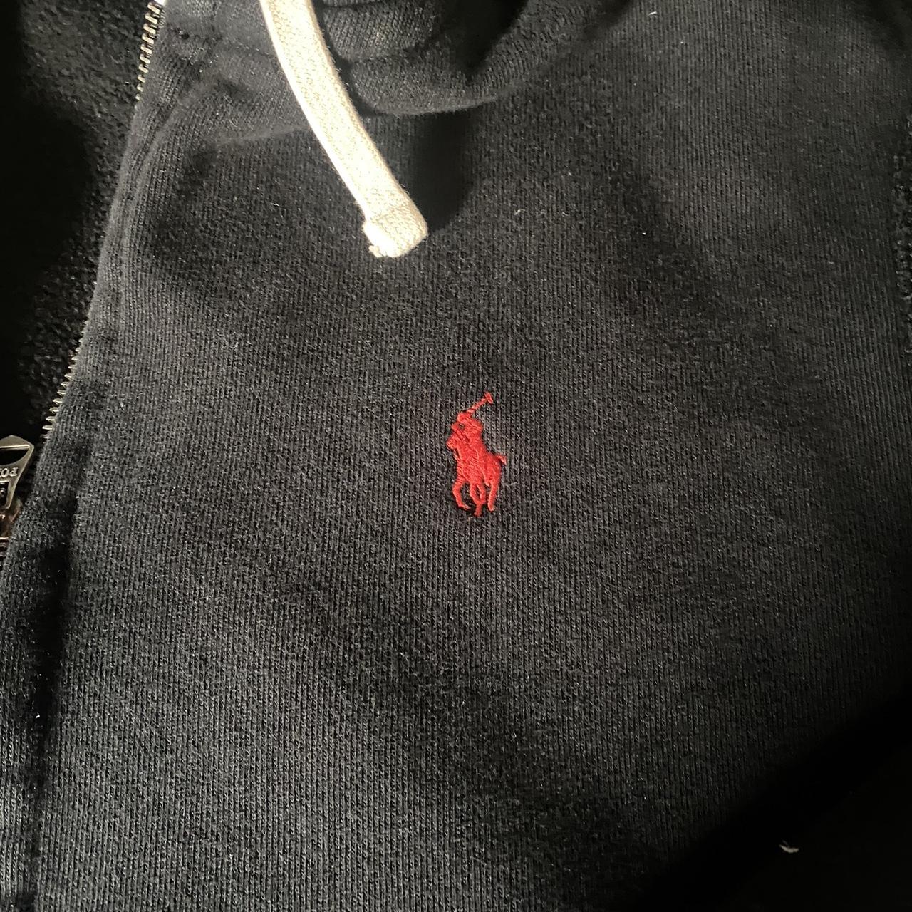 Polo Ralph Lauren Black Zip Up Hoodie Size L good - Depop