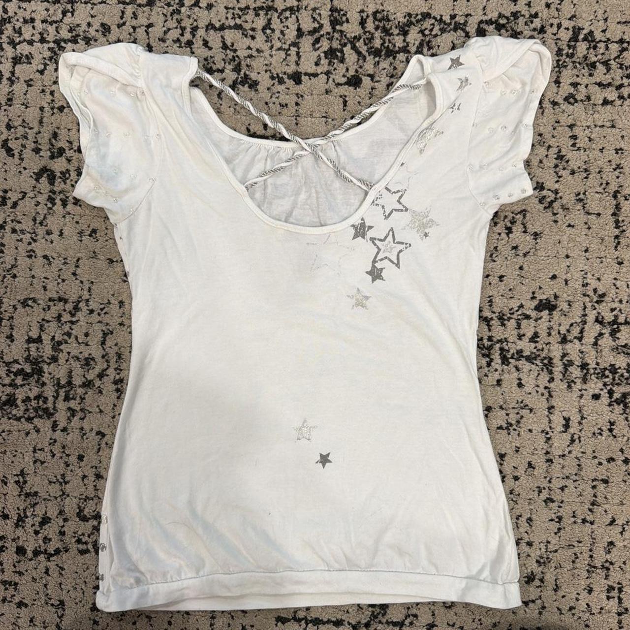 American rag cie women's white and cream t-shirt