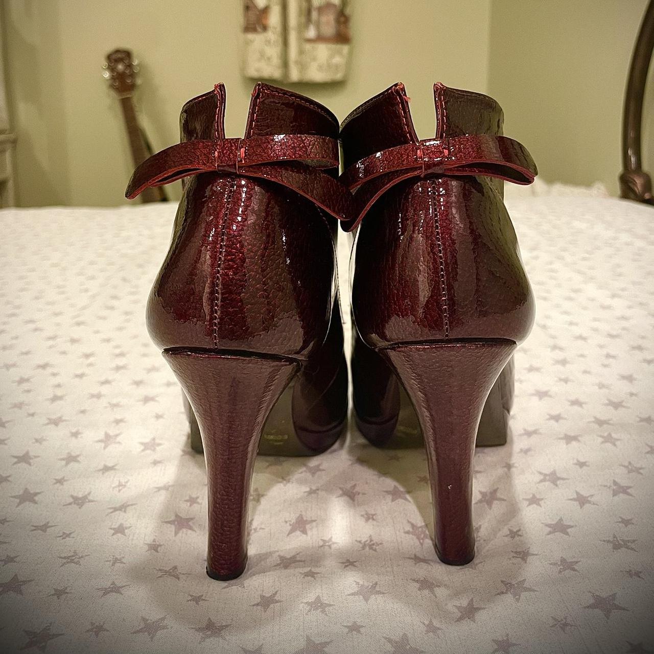 Jessica Simpson Red Bow Heels I thrifted these Depop