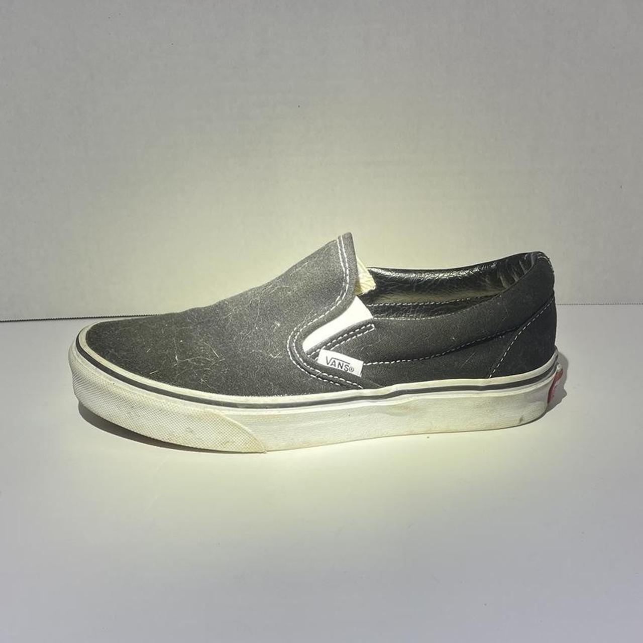 Black plain vans Women’s size 5.5 Kids size 4 Depop