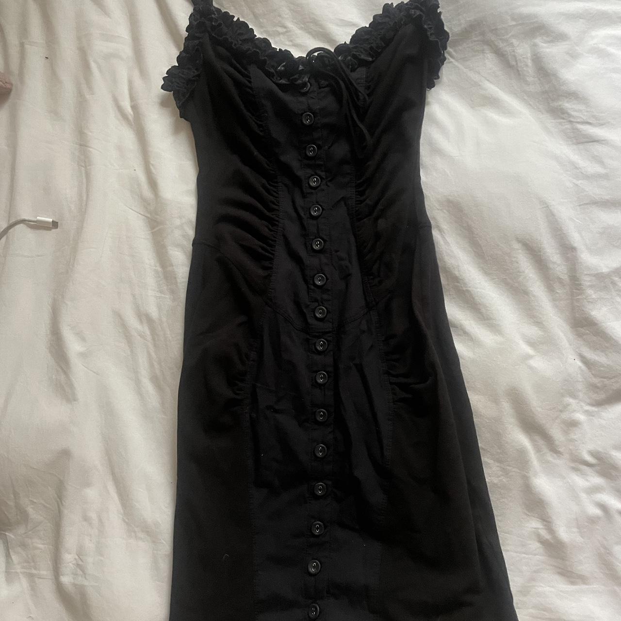 Betsy Johnson vintage dress black Grunge coquette - Depop