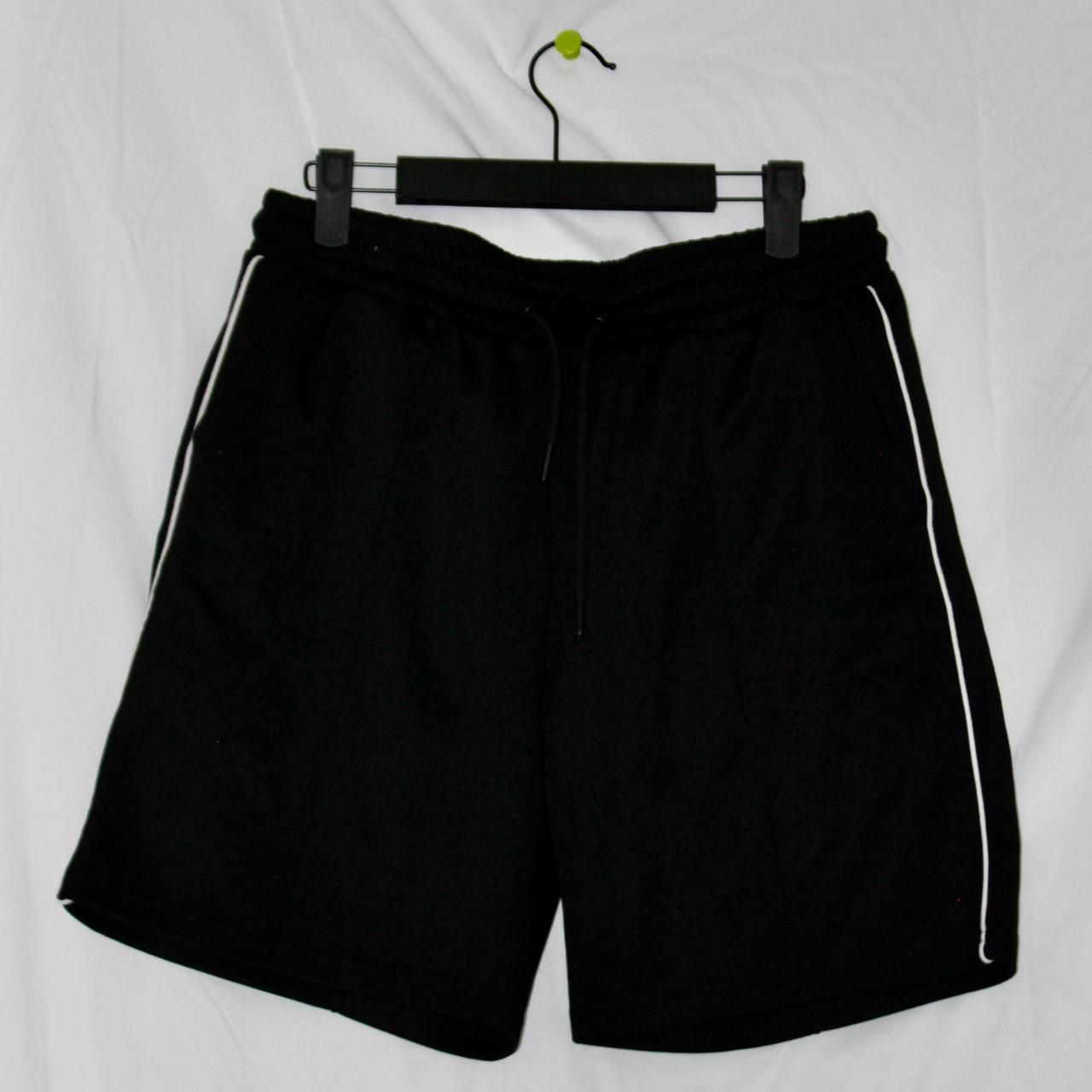 Black Knit Shorts With White Piping. Mens sizing,... Depop