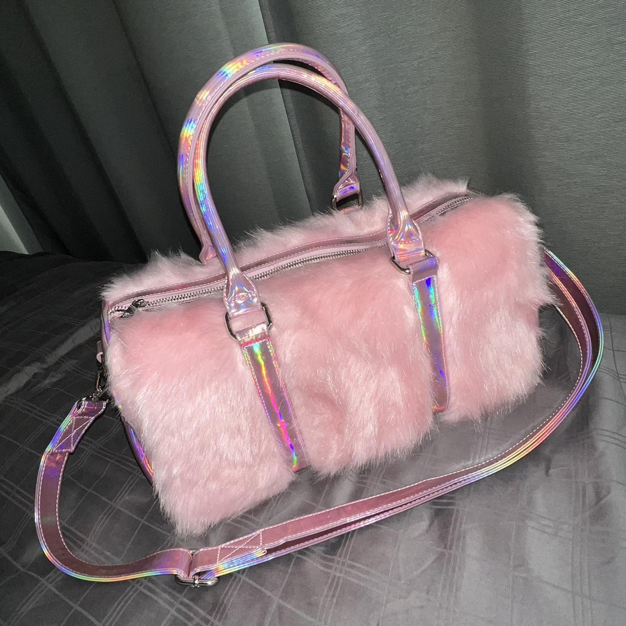 Dolls Kill Pink Fur Bag Like Brand New Depop