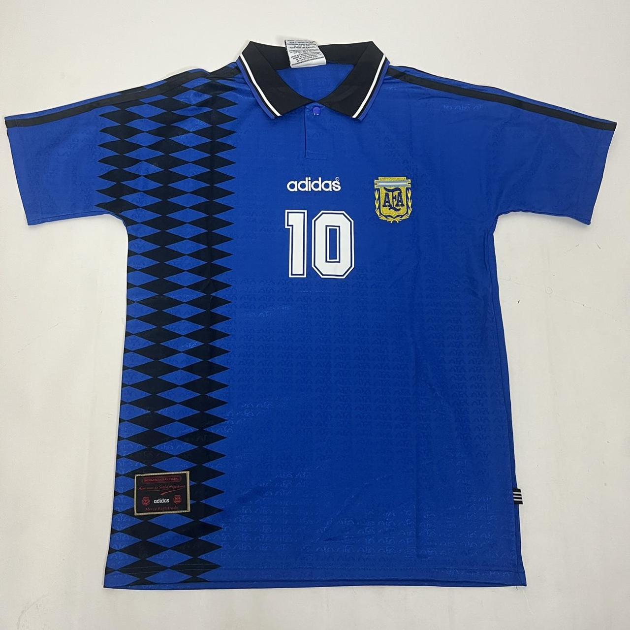 Lionel Messi - Argentina Away Jersey - 90's Retro... - Depop