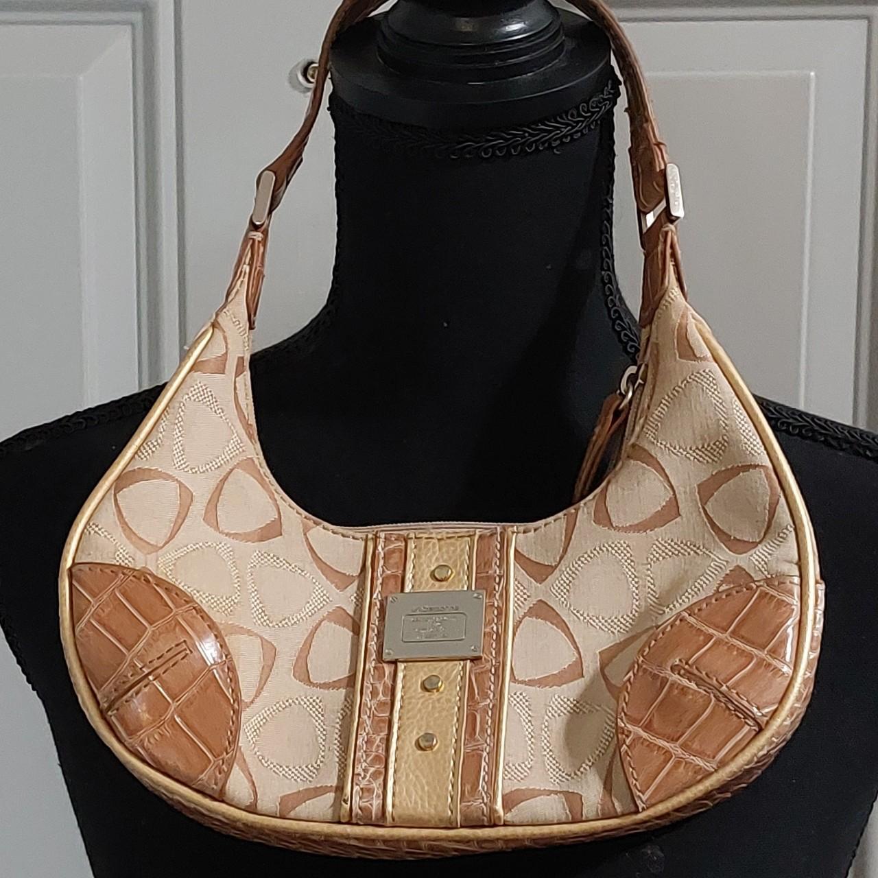 Liz Claiborne Brown Fabric Hobo Bag