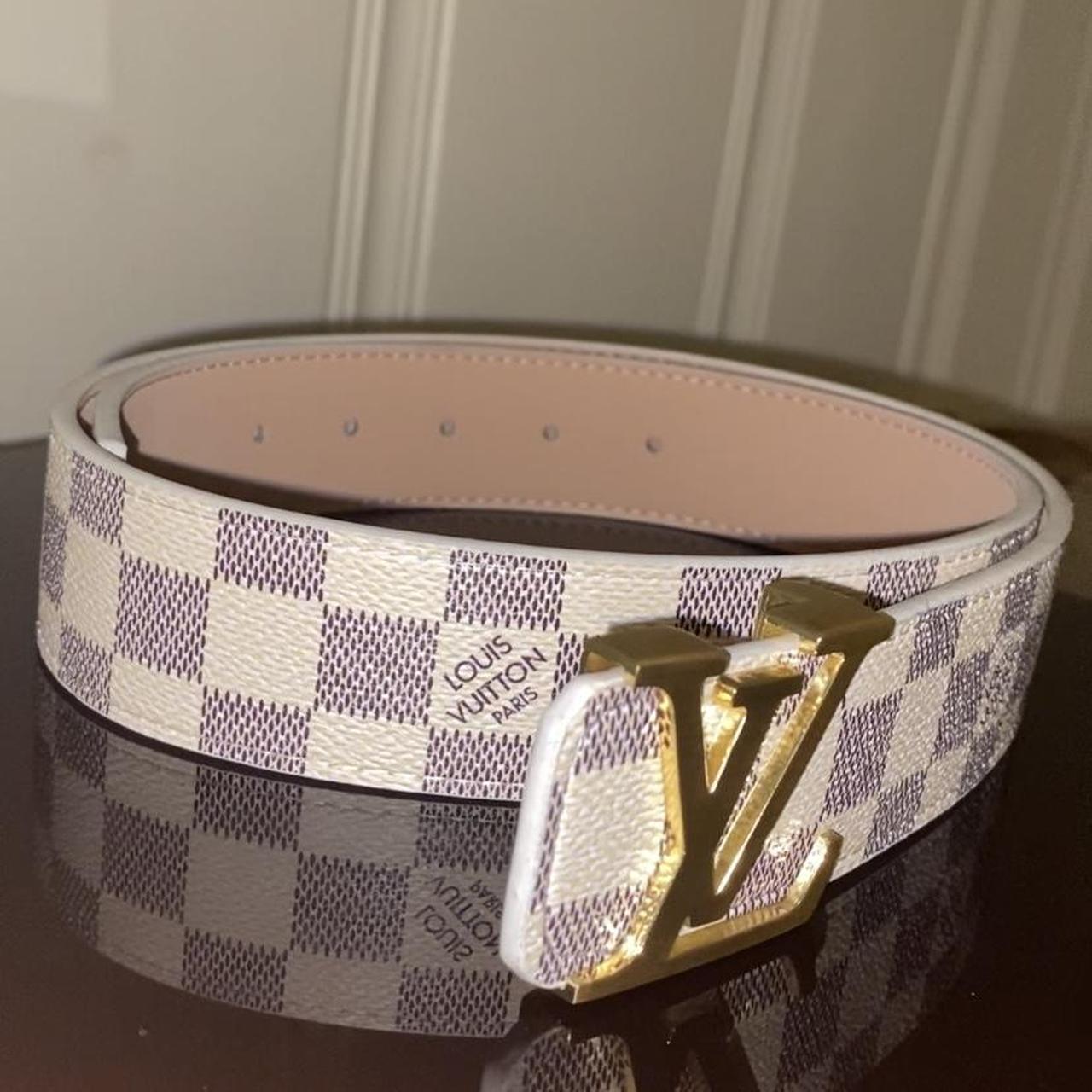 Louis Vuitton belt (checkered) - Depop