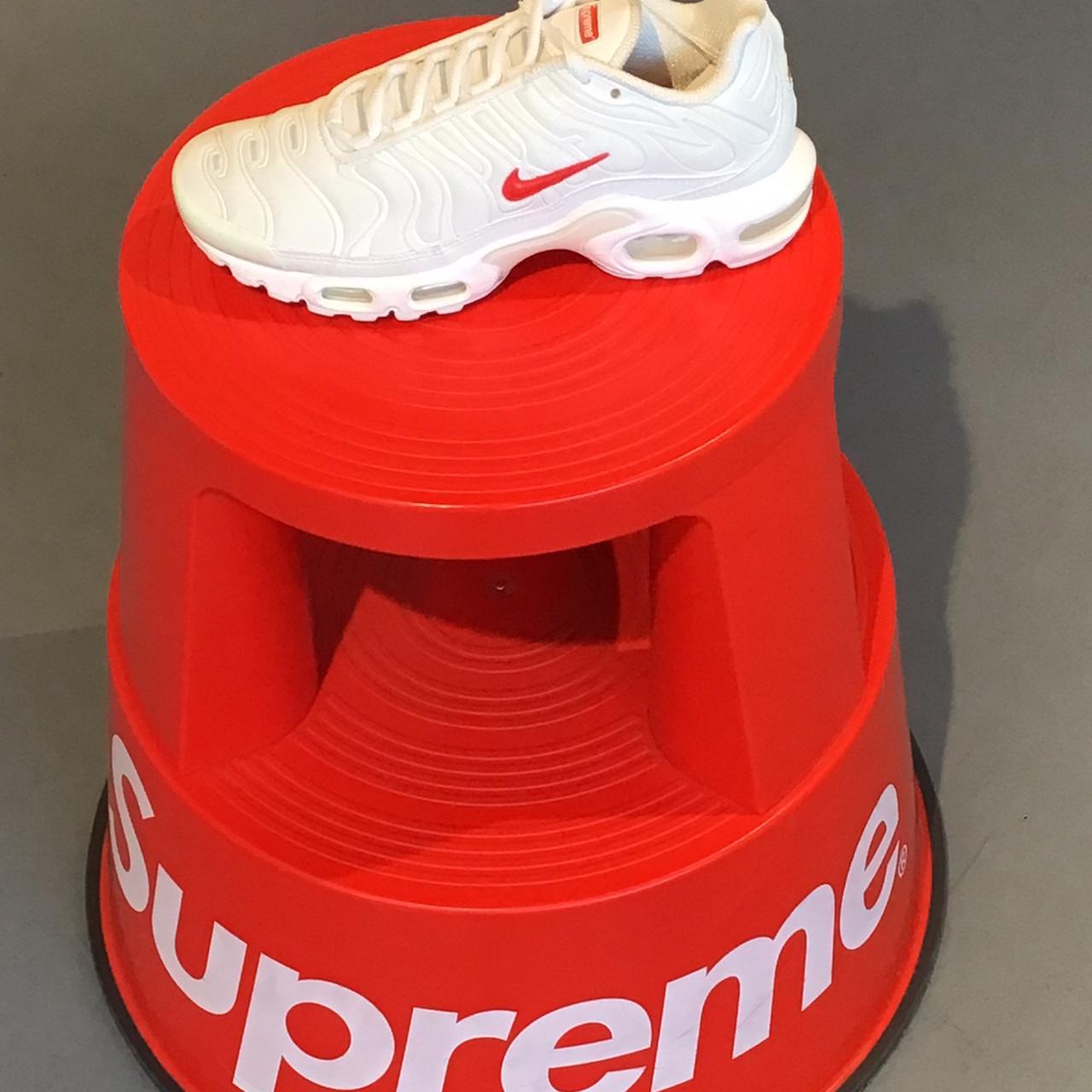 supreme air max plus tn white