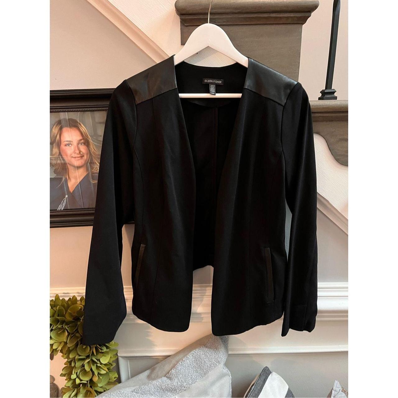 Eileen fisher long moto jacket best sale