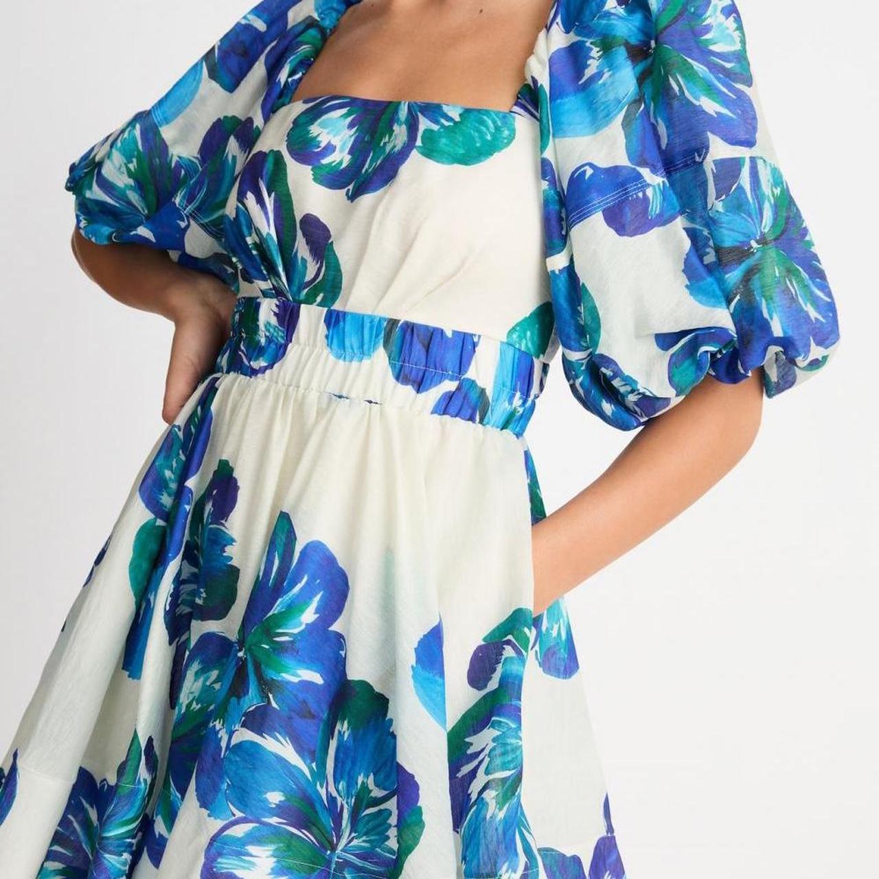 Sheike blue outlet floral dress