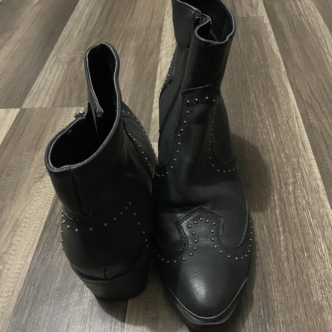 asos black cowboy boots