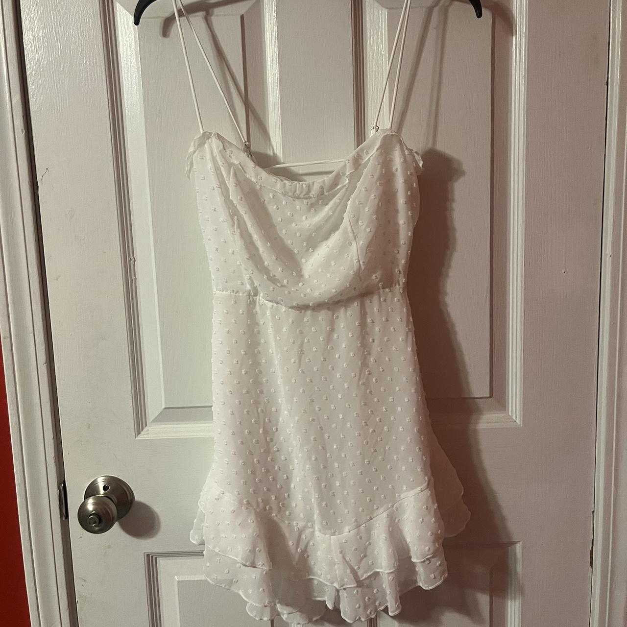 Lucy In the Sky white mini dress Perfect for school... - Depop