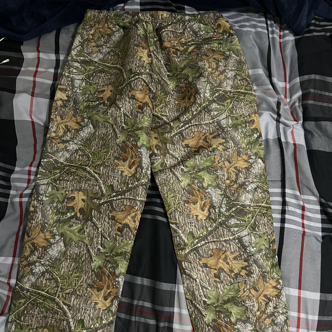 L 枯葉 Supreme Warm Up Pant Mossy Osk camo-