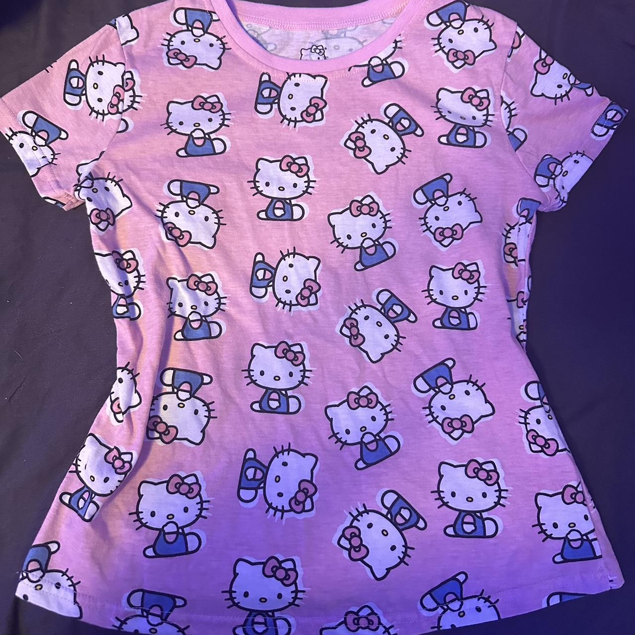 small pink hello kitty shirt Depop