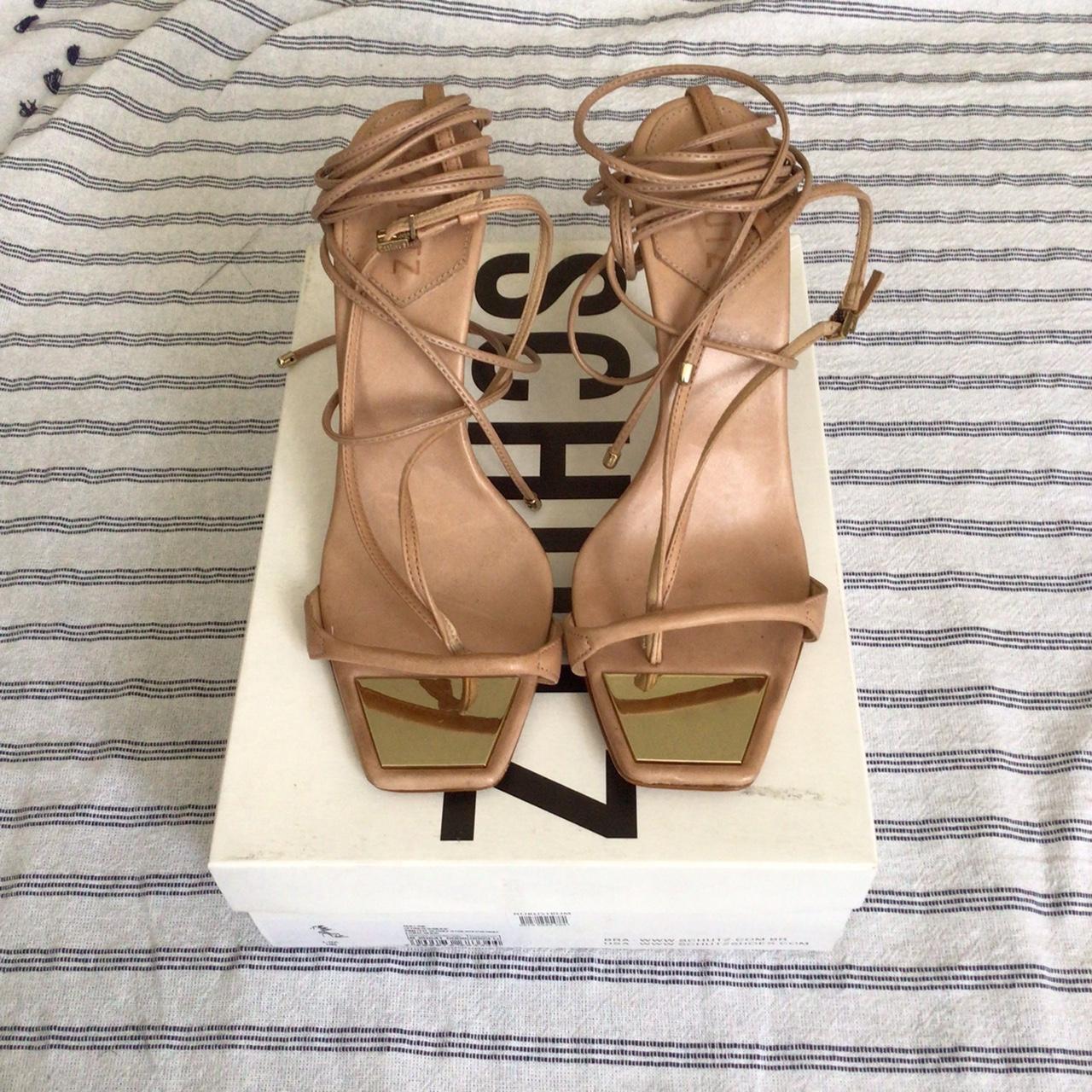 Schutz tie hot sale up heels