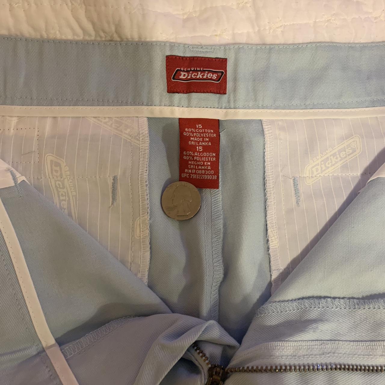 Baby blue work wear genuine dickies The jeans are... - Depop