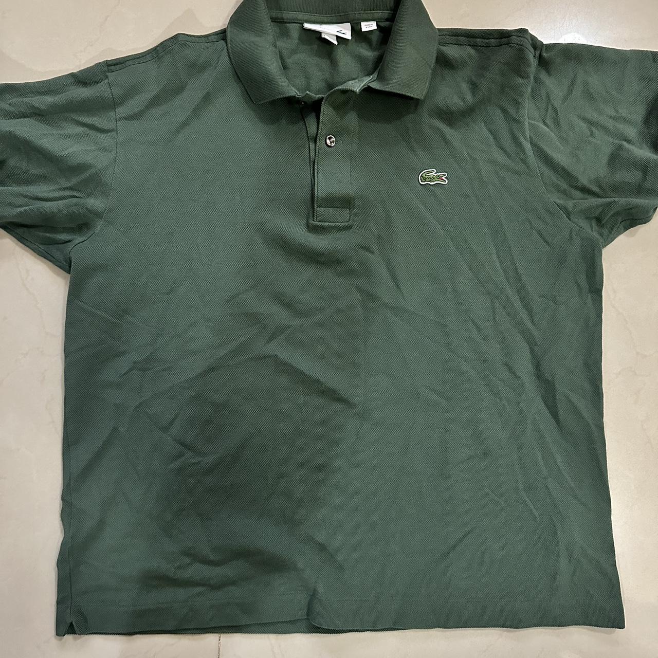 Lacoste Polo shirt classic fit Size L Green - Depop