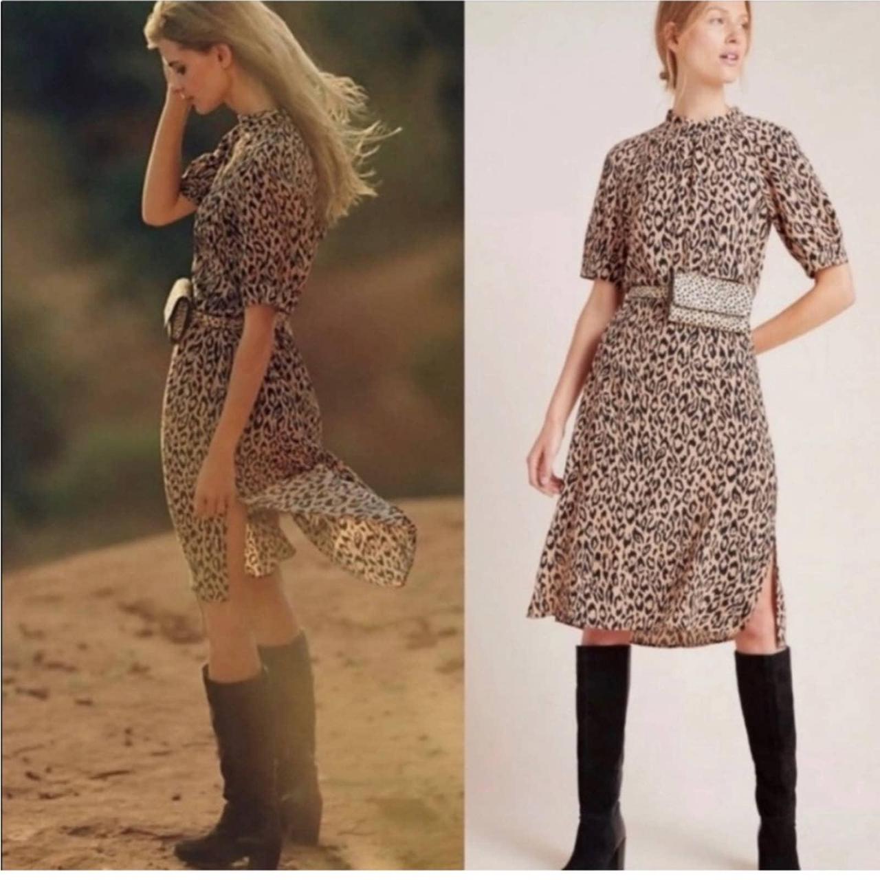 Anthropologie fashion leopard dress