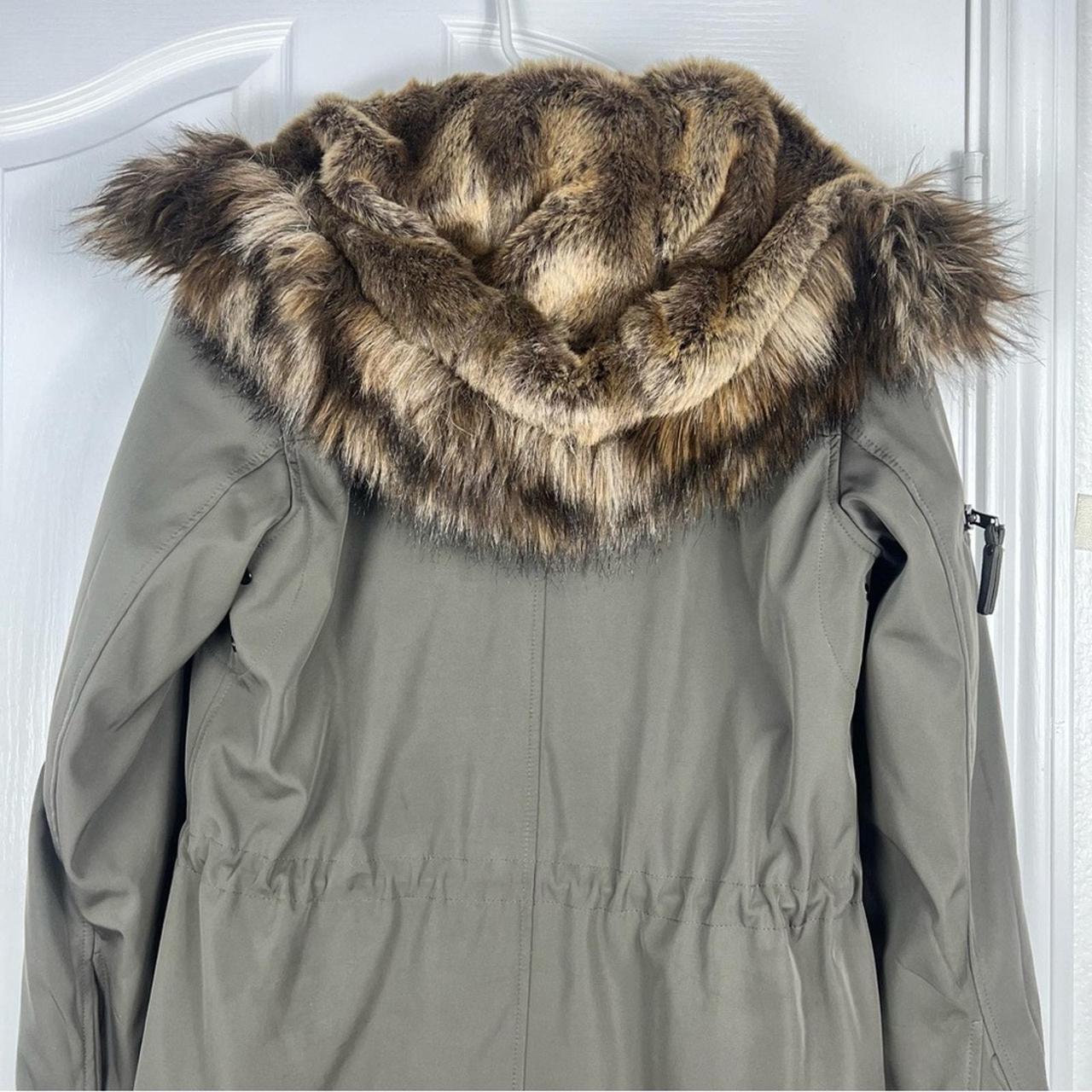 S13/NYC Adirondack Faux Fur Lined 2024 Parka Green hooded Women's medium m